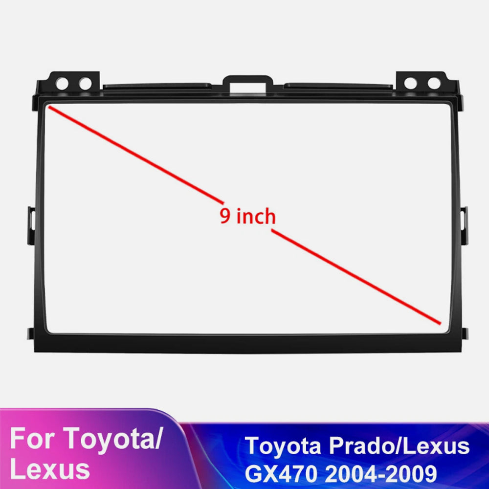 GPS Navigator 2Din Car Radio Apple Carplay 9" For Toyota 2003-2009 4Runner Audio