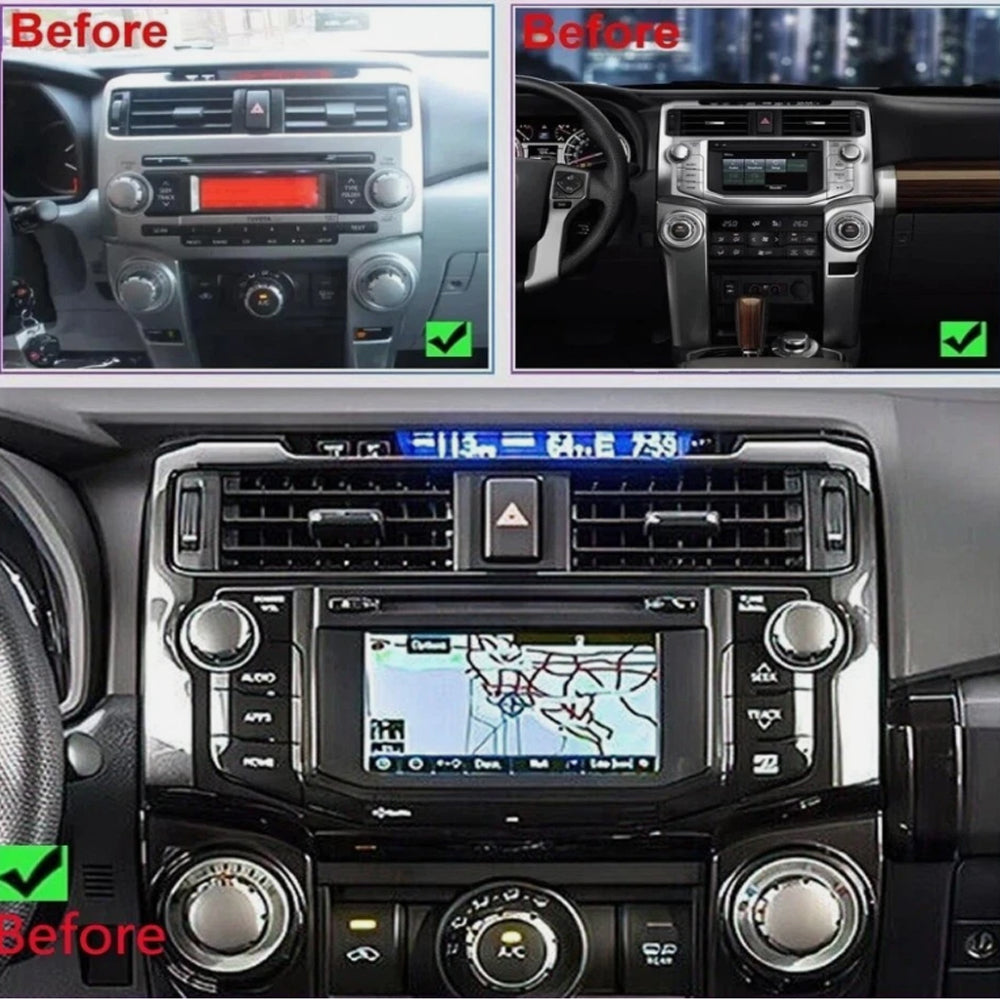 For Toyota 4 runner 2009-2019 Car Stereo Radio Apple Carplay Android 15.0 GPS Navi