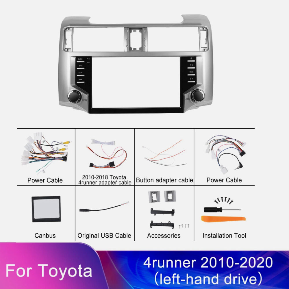 Car Radio 9" 2Din Stereo Touchscreen GPS Navigator For Toyota 4Runner 2010-2020