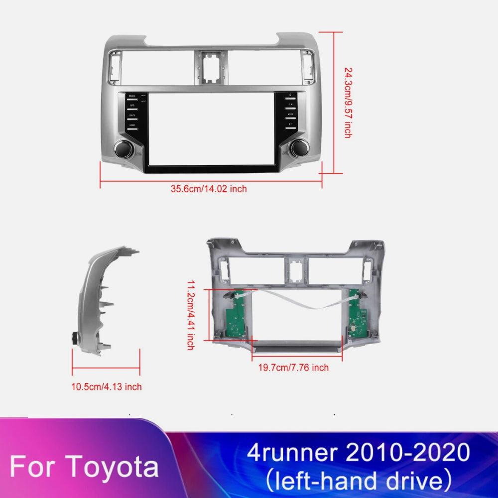 Car Radio 9" 2Din Stereo Touchscreen GPS Navigator For Toyota 4Runner 2010-2020
