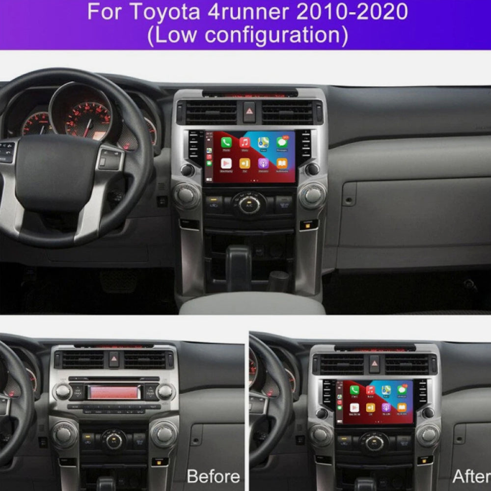 GPS For Toyota 4Runner 2010-23 2Din Car Radio 9" Stereo Navigator Apple Carplay
