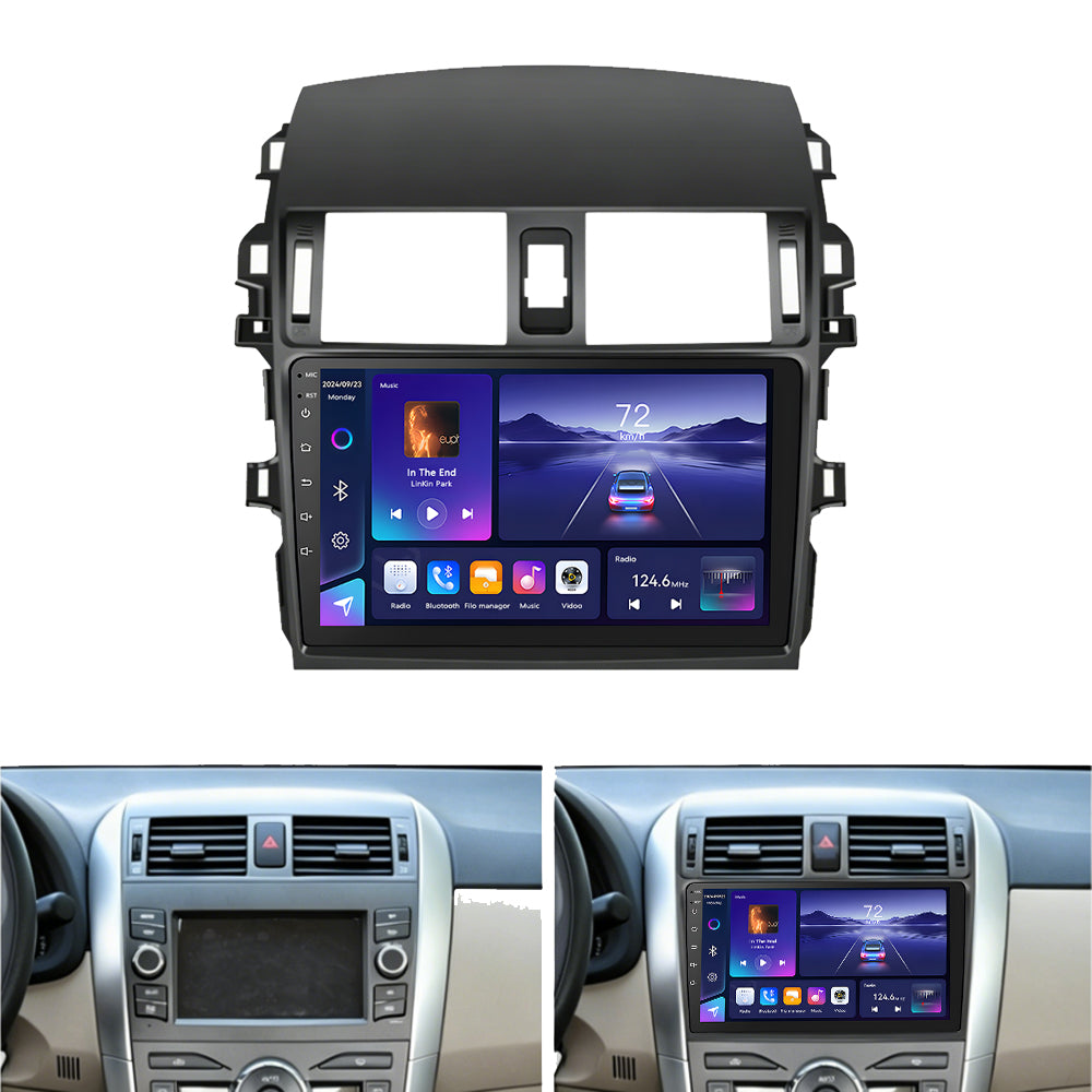 Navigator GPS 2Din Touchscreen Car Radio 9" Stereo For Toyota 2006-2013 Corolla