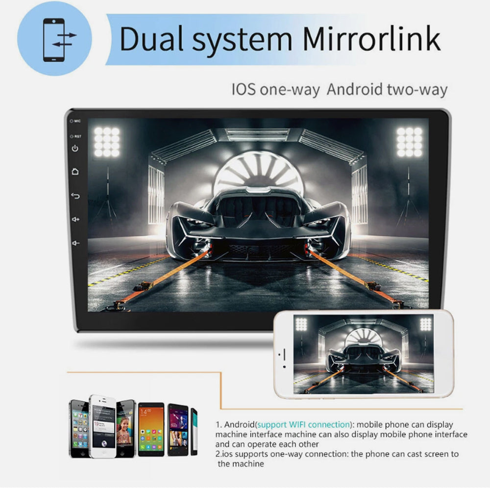10" 2Din 4+64G 8Core Car Stereo Radio Apple Carplay Android 15.0 GPS 4G FM BT WIFI Navi