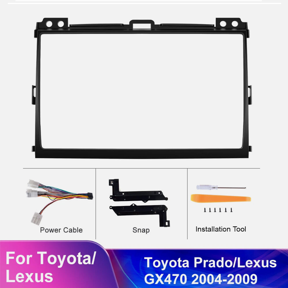 GPS Navigator 2Din Car Radio Apple Carplay 9" For Toyota 2003-2009 4Runner Audio