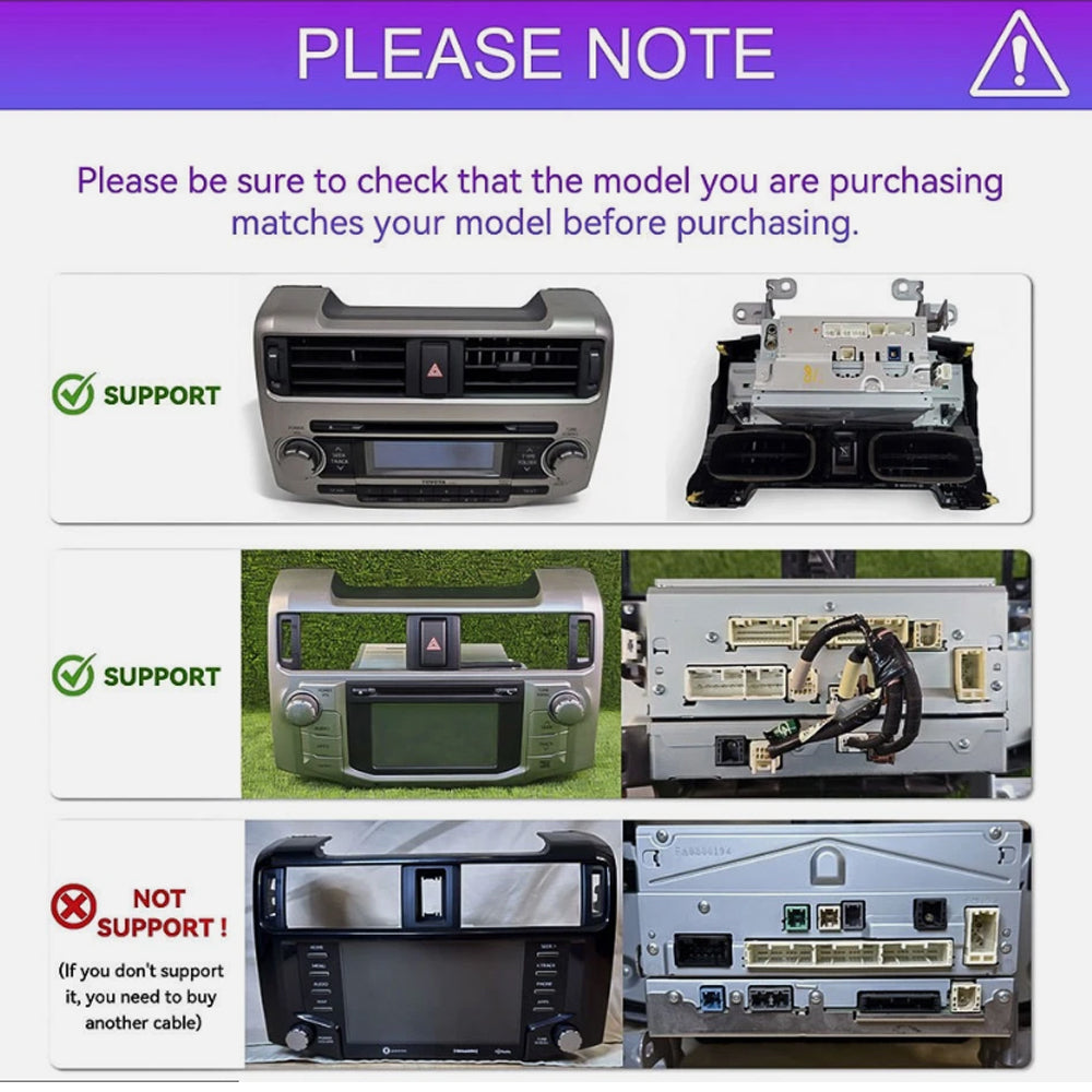For Toyota 4 runner 2009-2019 Car Stereo Radio Apple Carplay Android 15.0 GPS Navi