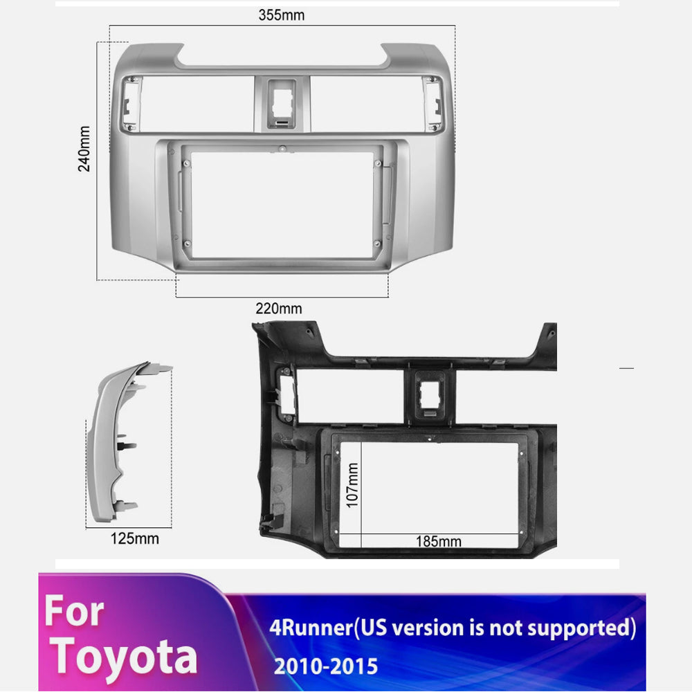 For Toyota 4 runner 2009-2019 Car Stereo Radio Apple Carplay Android 15.0 GPS Navi