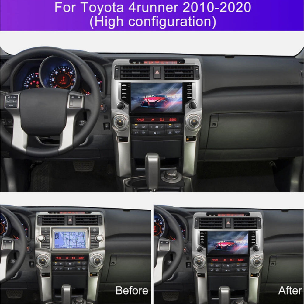 Car Radio 9" 2Din Stereo Touchscreen GPS Navigator For Toyota 4Runner 2010-2020