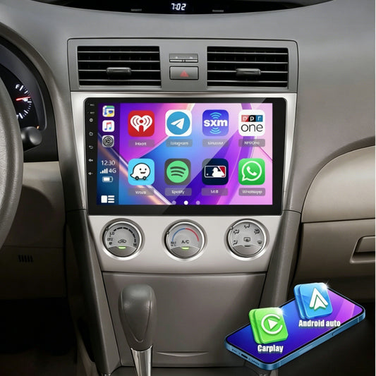 2Din Car Radio 9" Stereo Apple Carplay GPS Navi For Toyota Camry 2006-2011