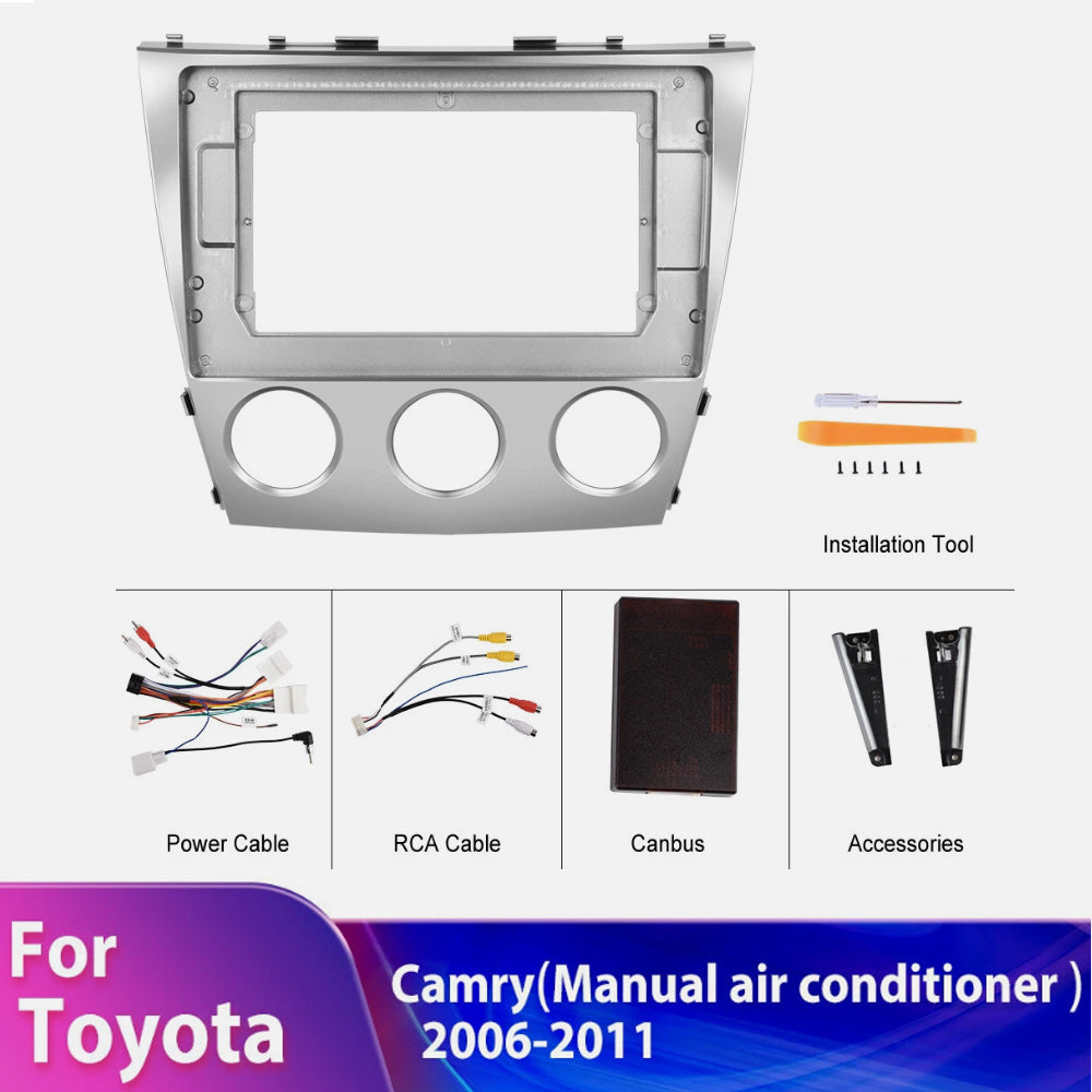 2Din Car Radio 9" Stereo Apple Carplay GPS Navi For Toyota Camry 2006-2011