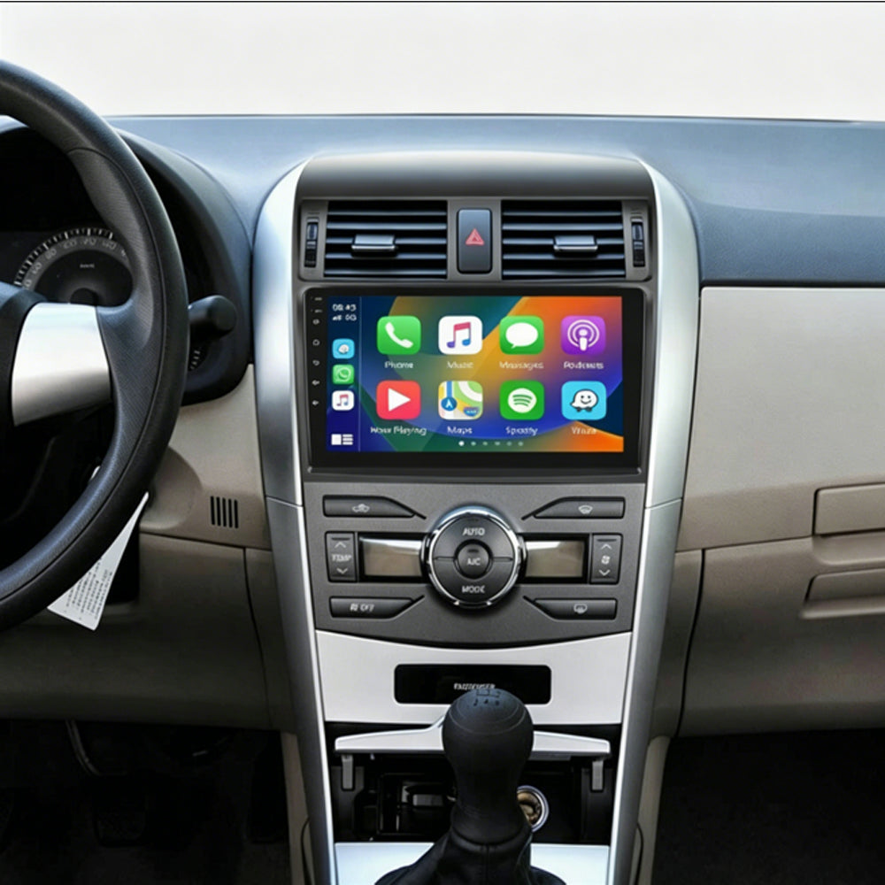 GPS For Toyota 2009-2013 Corolla 2Din Car Radio 9" Stereo Apple Carplay