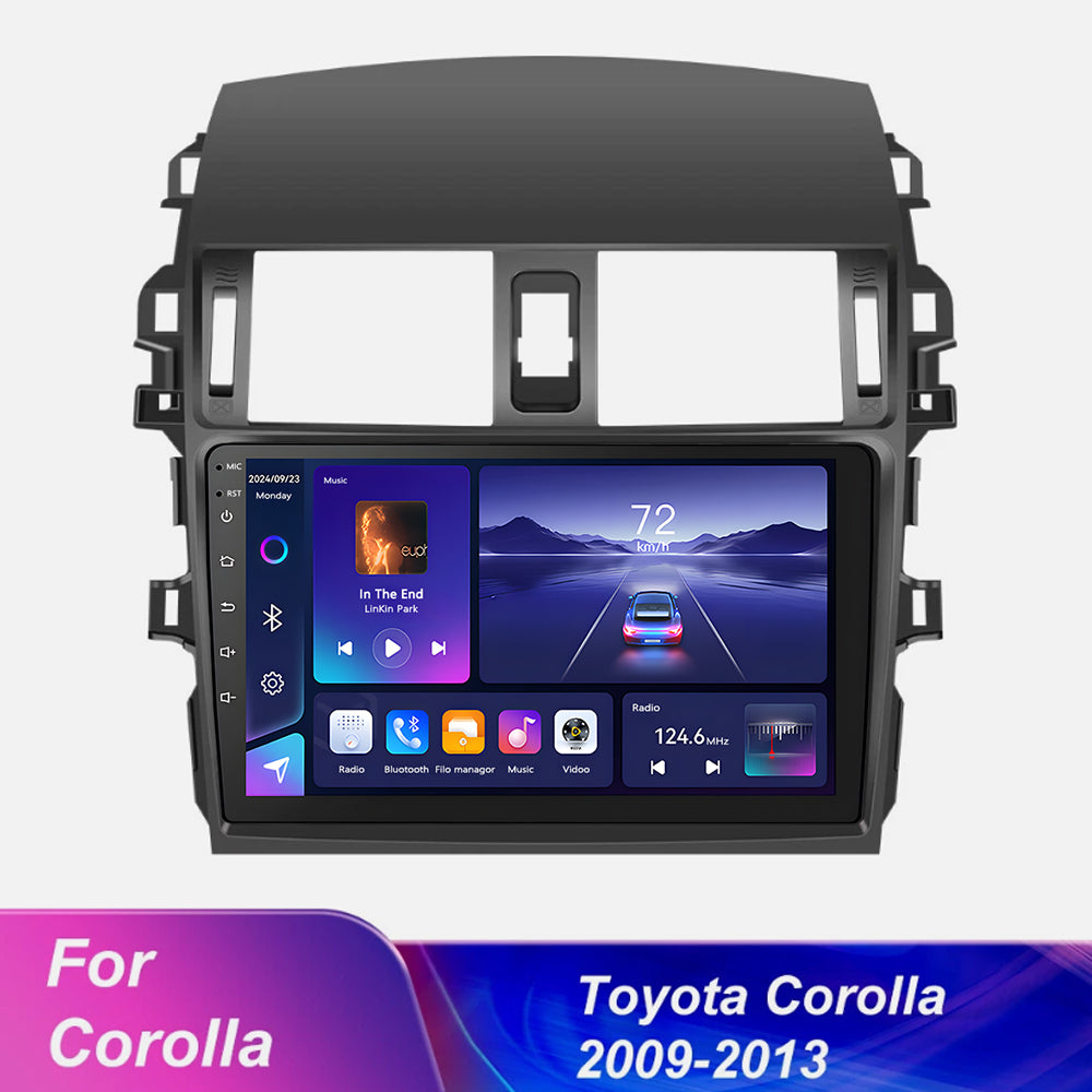 Navigator GPS 2Din Touchscreen Car Radio 9" Stereo For Toyota 2006-2013 Corolla
