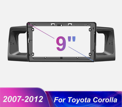 2Din Car Radio 9" Stereo Apple Carplay GPS Navigato For Toyota 2007-2012 Corolla