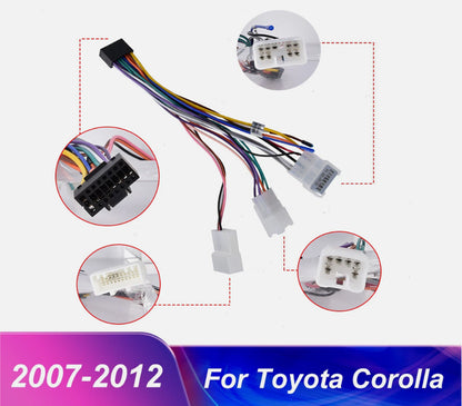 2Din Car Radio 9" Stereo Apple Carplay GPS Navigato For Toyota 2007-2012 Corolla