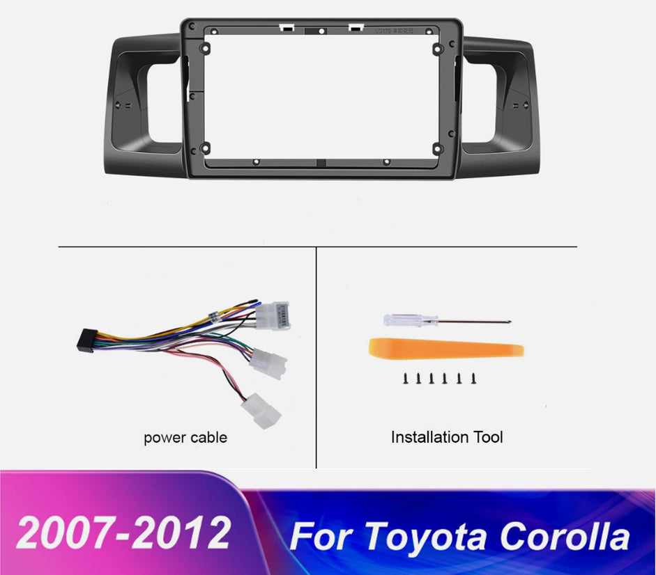 2Din Car Radio 9" Stereo Apple Carplay GPS Navigato For Toyota 2007-2012 Corolla